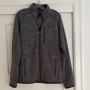 Patagonia Dark Heather Gray Full-Zip Fleece Jacket